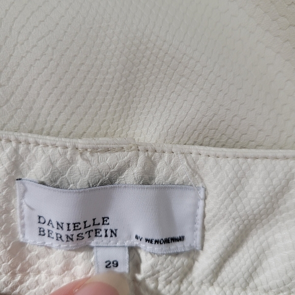 WeWoreWhat White Croc Embossed Flare Leg Pants - Picture 12 of 15